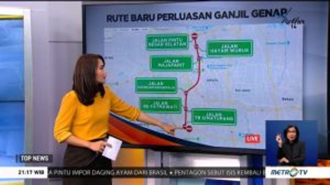 16 Rute Baru Ganjil Genap di Jakarta