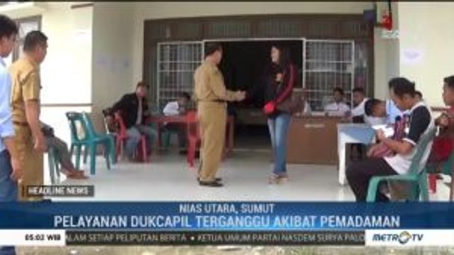 Pelayanan Dukcapil di Nias Utara Terganggu Akibat Listrik Padam