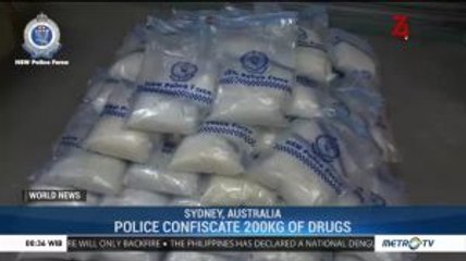 Australian Police Confiscate 200 kg of Drugs