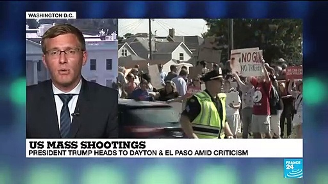US mass shootings analysis of President Trump's visits to victims relatives by Philip Crowther