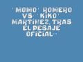Cara a cara entre 'Momo' Romero y 'Kiko' Martínez
