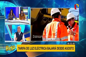 Osinergmin explica a qué se debe la reducción de tarifas de luz en agosto
