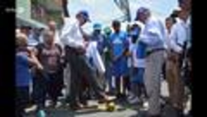 Así fue el reencuentro del general Naranjo, ahora vicepresidente, con la ladera de Cali