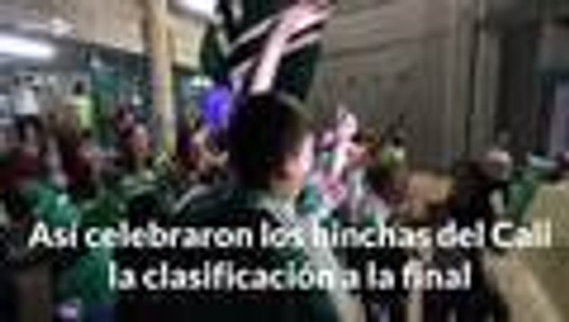 Hinchas del Deportivo Cali, felices por la clasificación a la gran final