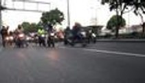 Video: el 'Plan Tortuga' con el que motociclistas rechazaron prohibición de parrillero hombre en Bogotá