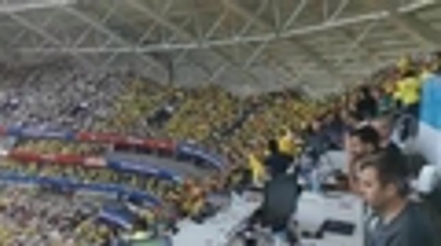 Así celebraron los hinchas en Samara el paso a octavos de la Selección