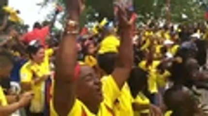 ¡Tiembla Guachené! Así se vivió la celebración del gol de Yerry Mina en su tierra natal