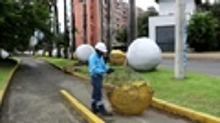 Encapuchados destruyeron alumbrado navideño en el sur de Cali, frente a Univalle