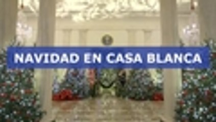 Melania Trump apuesta por patriotismo en decoración navideña de Casa Blanca