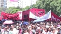 Multitudinaria marcha en Argentina para pedir mejores condiciones laborales al Gobierno Nacional