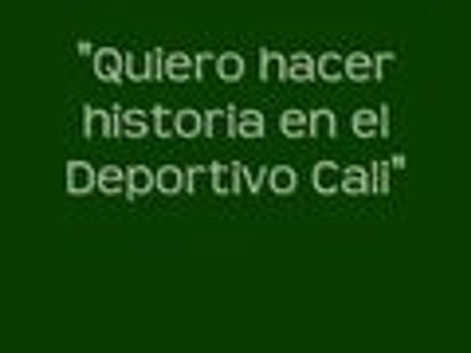 "Quiero hacer historia con Deportivo Cali": Hárrison Mojica