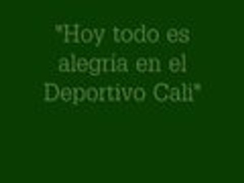 Hoy todo es alegría en Deportivo Cali : Luis Calderón