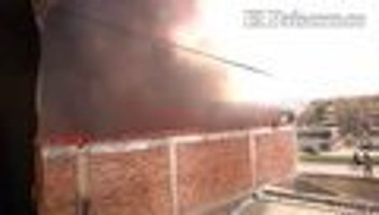 Así fue el incendio que consumió bodega de químicos en nororiente de Cali