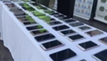 Entrega de celulares robados que recuperó la Policía de Cali