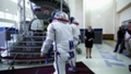 Video: así 'ensayan' los pasajeros del Soyuz MS-13, el próximo viaje tripulado al espacio