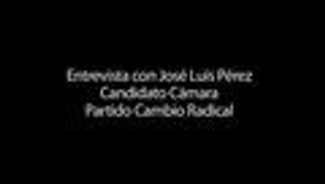 José Luis Pérez, candidato a la Cámara por Cambio Radical, habló con El País