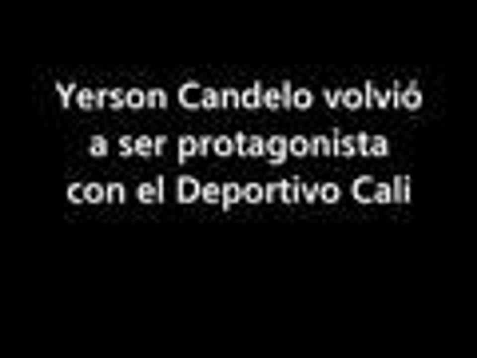 Yerson Candelo volvió a ser protagonista con el Deportivo Cali