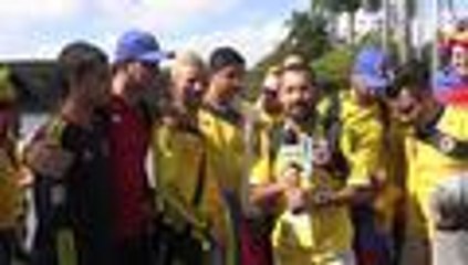 La fe inunda a los hinchas colombianos en Brasil 2014