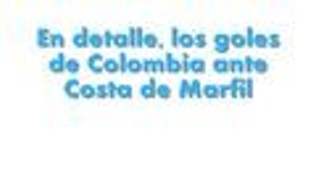 Así fueron los dos goles que le dieron a Colombia la victoria ante Costa de Marfil