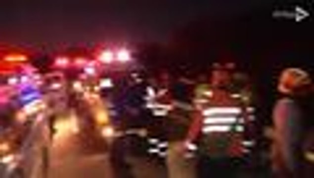 Video: Bus termina volcado en la recta Cali - Palmira dejando 30 heridos