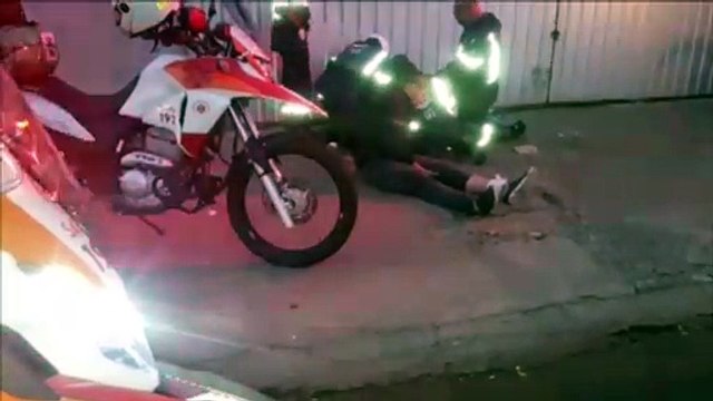 Duas pessoas ficam feridas em acidente no Bairro São Cristóvão