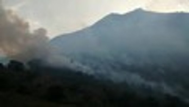 Video: Bomberos luchan contra voraz incendio en zona rural de Yumbo