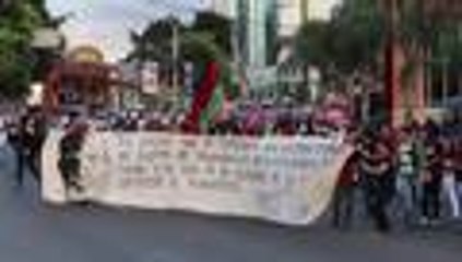 Manifestantes piden renuncia del presidente de Honduras a un año de gobierno