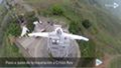 Desde el aire: vea el paso a paso del mantenimiento a Cristo Rey
