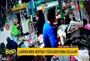 Jesús María: 'ladrón elegante' roba celular en local de costura