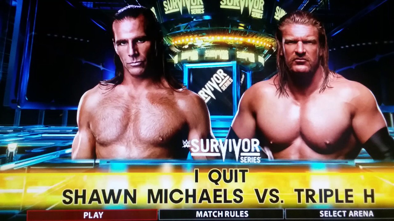 hhh vs hbk i quit match #wwe #prowrestling #wrestling