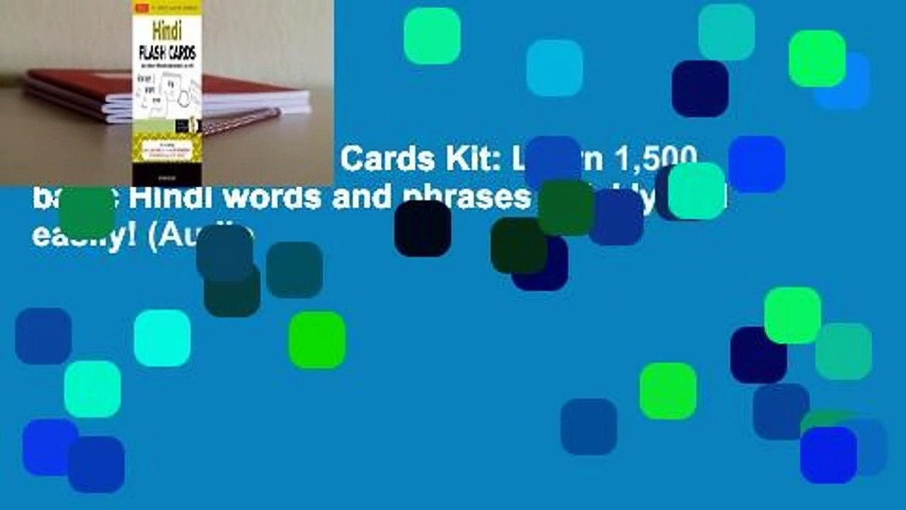 Online Hindi Flash Cards Kit: Learn 1,500 basic Hindi words and phrases quickly and easily! (Audio