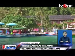Tiga Kementerian Segel Pulau Reklamasi Tegal Mas Lampung