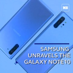 Samsung unravels the Galaxy Note10