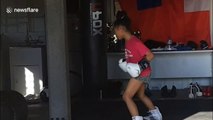 Australian 7 year old girl is powerful pint-sized pugilist