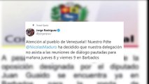 Maduro no asistirá en Barbados a las negociaciones con la oposición