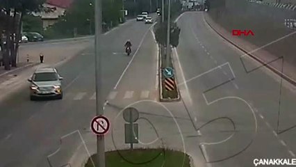 ÇANAKKALE'DEKİ KAZALAR, MOBESE KAMERALARINDA