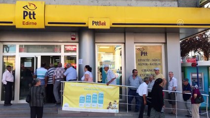 'Bayram ikramiyesi' emeklileri mutlu etti - EDİRNE