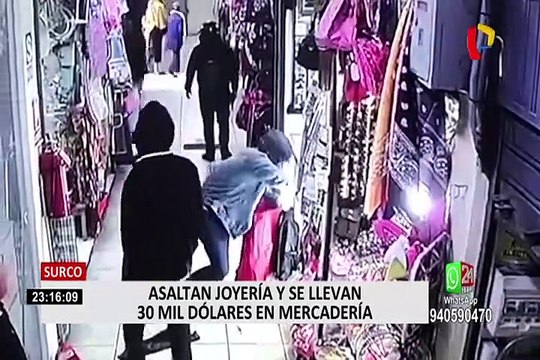 Surco: dueño de joyería asaltada afirma que ladrones llevaban semanas investigando su local