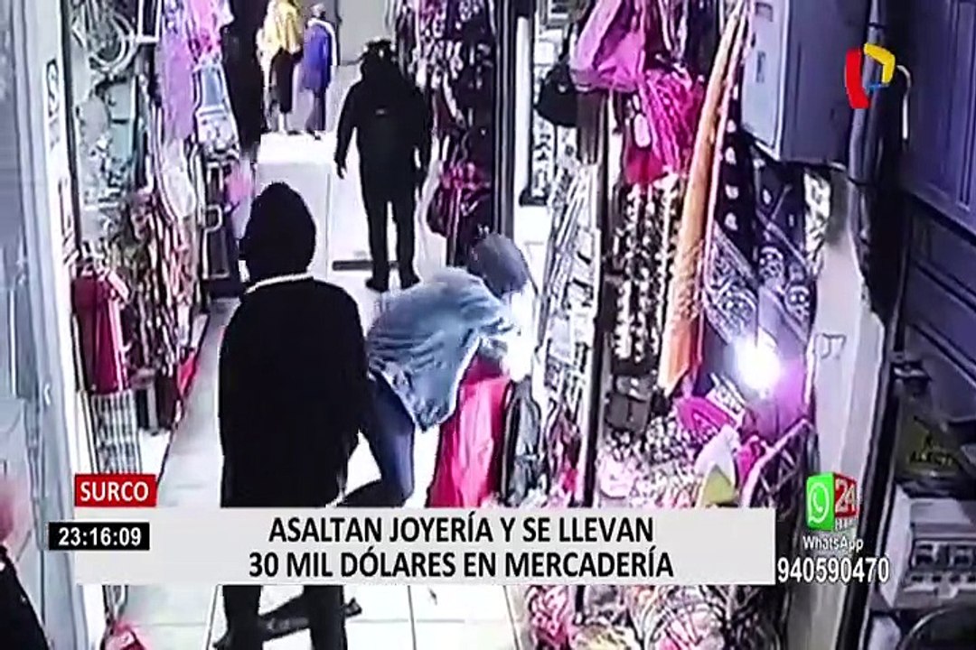 Surco: dueño de joyería asaltada afirma que ladrones llevaban semanas investigando su local