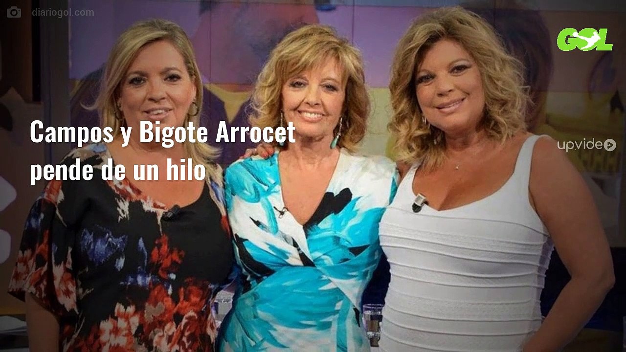 ¡María Teresa Campos la lía en Barajas con Bigote Arrocet! (y acaba de pasar)