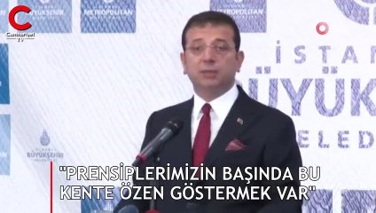 "Prensiplerimizin başında bu kente özen göstermek var"