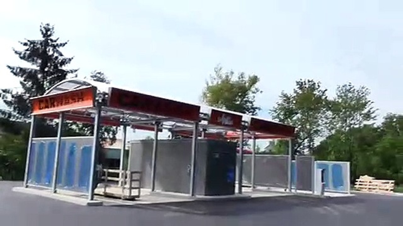 Château-Salins, la station de lavage.