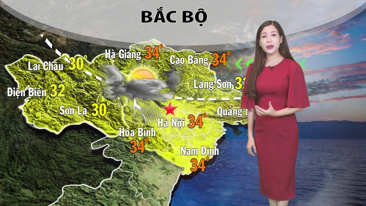 Dự báo thời tiết đêm nay 8/8 và ngày mai 9/8/2019 | Áp thấp nhiệt đới trên biển Đông
