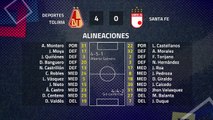 Resumen partido entre Deportes Tolima y Santa Fe Jornada 4 Clausura Colombia