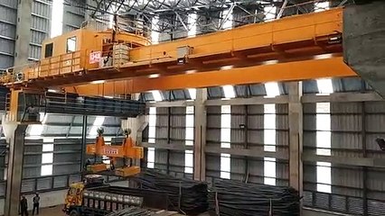 Sinokocrane Upper Trolley Rotation Overhead Crane Working