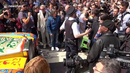 Traffic chaos as fans mark 50th anniversary of Beatles' Abbey Road