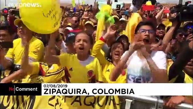 Retour en grande pompe pour Egan Bernal en Colombie
