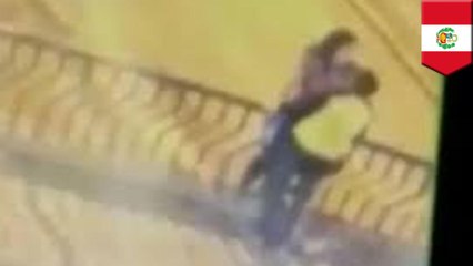 Kissing couple plunge to their deaths from bridge in Peru