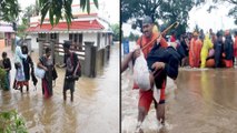 కేరళలో ఇళ్లలోకి నీరు వరద నీరు || Many Areas In Kelara Badly Effected Due To Rains || Oneindia