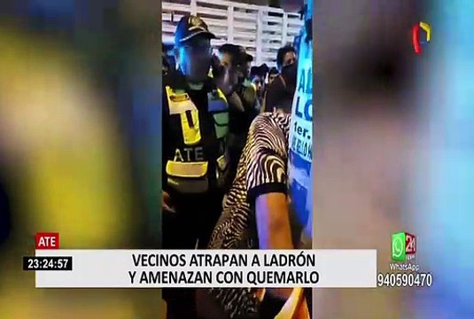 Vecinos de SJL y Ate casi linchan a delincuentes ante inseguridad ciudadana
